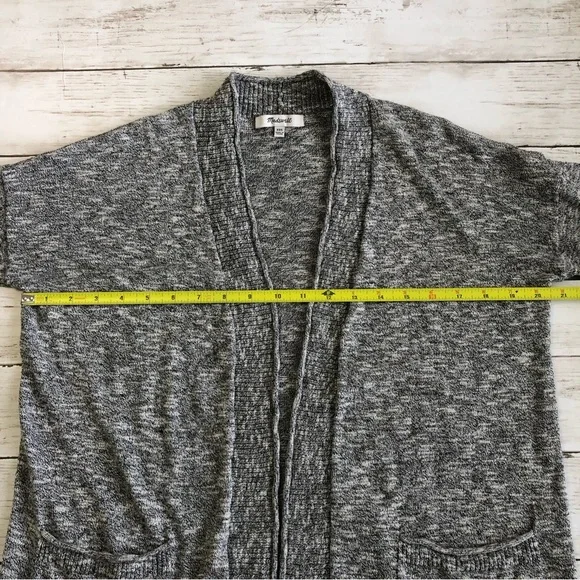 MADEWELL Women’s Heathered Grey Cardigan Knit Sweater Sz XXS - Picture 10 of 13